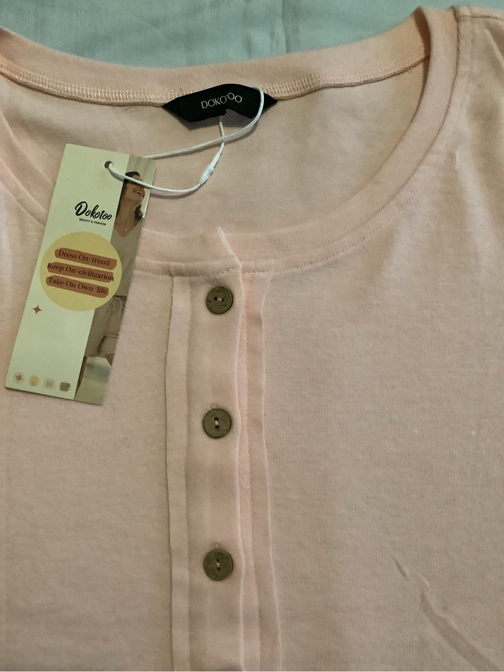 Pink pullover top - Picture 2 of 8
